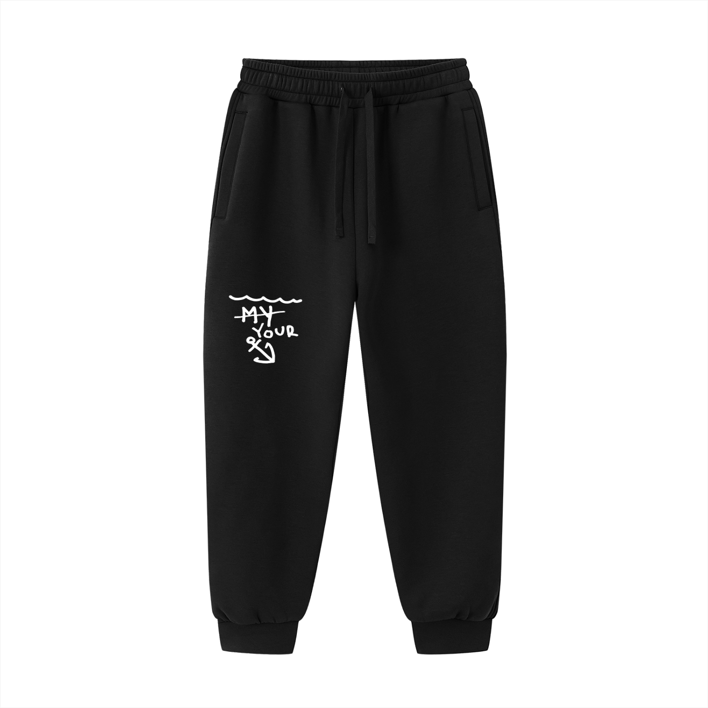 "Sink 2 Your Level" Essential Drawstring Jogged Sweatpants